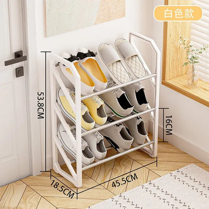 Creative Home Shoe Cabinet 3 Layer Assembly Bedroom Door Storage Rack Shoe Sorting And Storage Rack Household Products Shoe Box