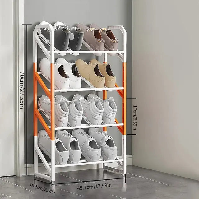 Easy Shoe Rack 3/4/5-Layer Foyer Shoe Cabinet Storage Rack Multifunctional Home Creative Splicing Storage Kitchen Organizers