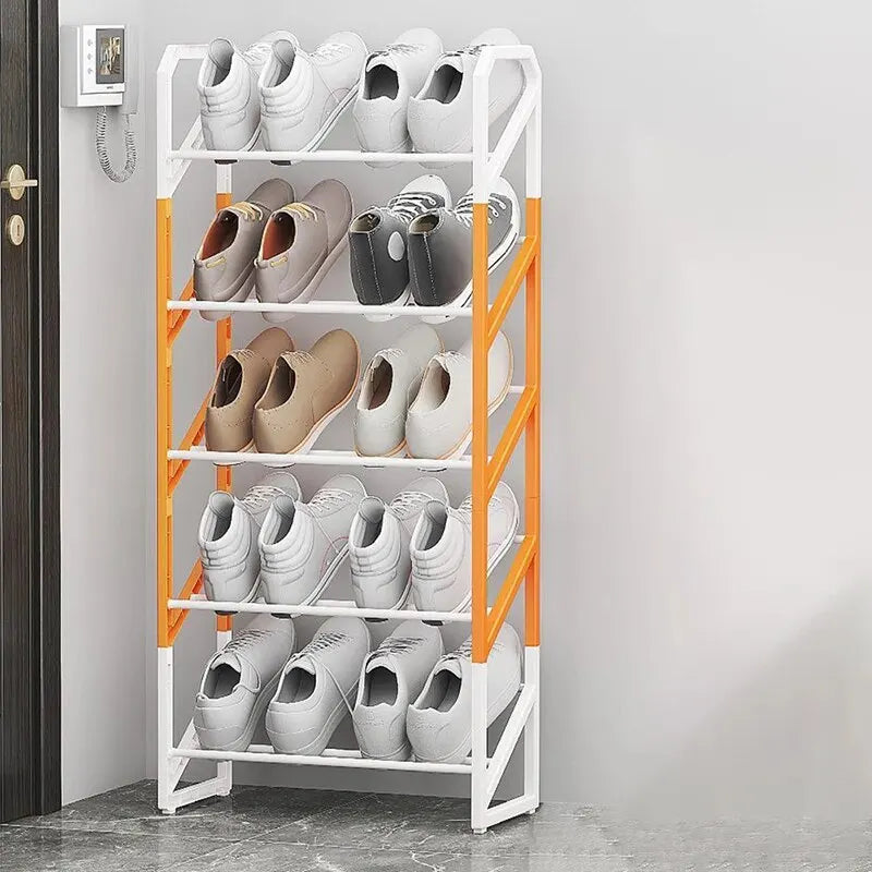 Easy Shoe Rack 3/4/5-Layer Foyer Shoe Cabinet Storage Rack Multifunctional Home Creative Splicing Storage Kitchen Organizers