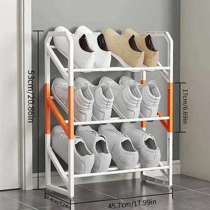 Easy Shoe Rack 3/4/5-Layer Foyer Shoe Cabinet Storage Rack Multifunctional Home Creative Splicing Storage Kitchen Organizers