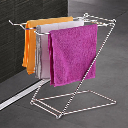 Hand Towel Rack Dishcloth Rack Multifunctional Hanging Shelf Foldable Rag Rack Washcloth Drying Rack for Home Sink Countertop