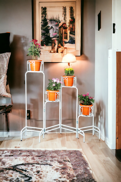 Vertical Four Pot Folding Planter Stand (Big)