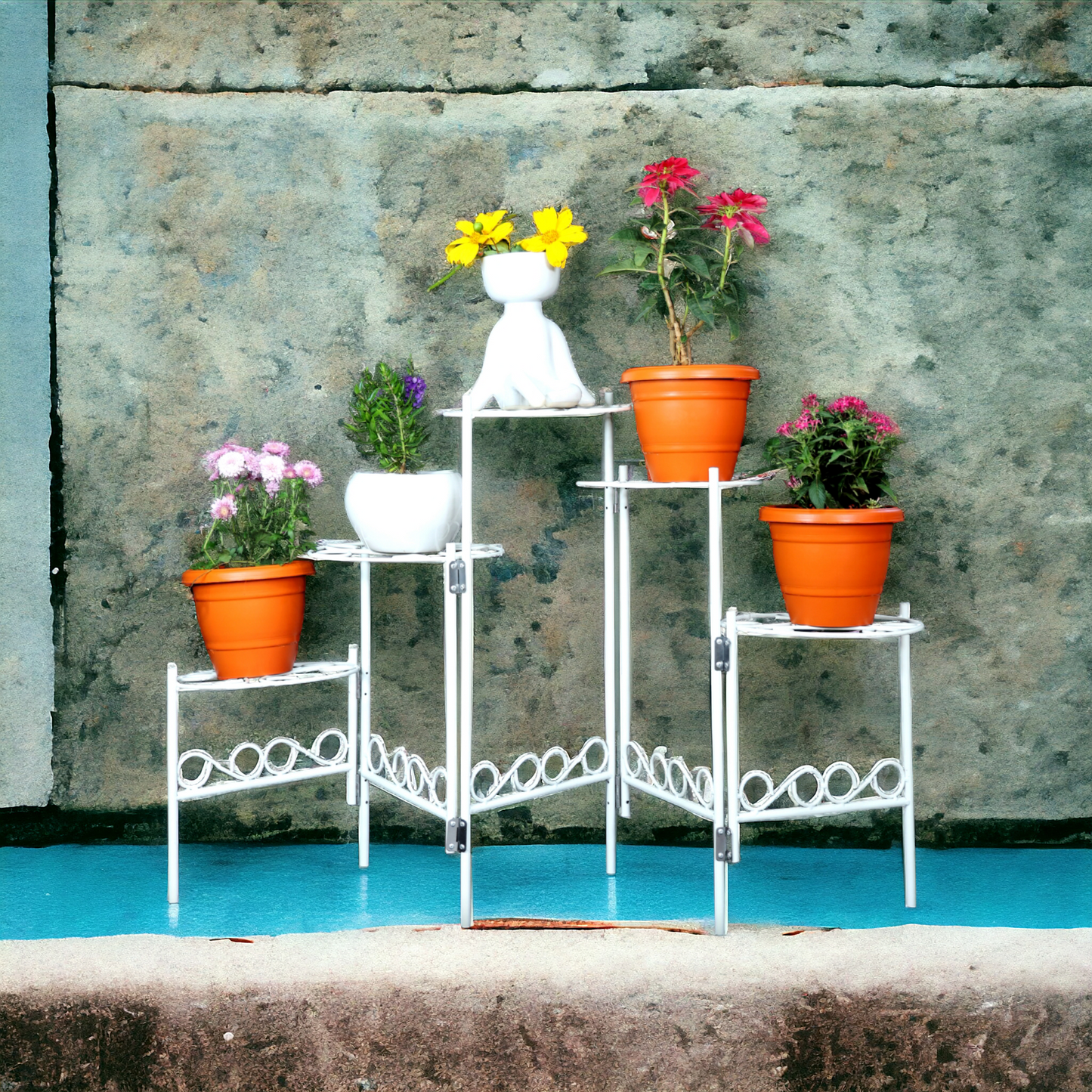 Vertical Five Layer Folding Planter Stand (Folding)