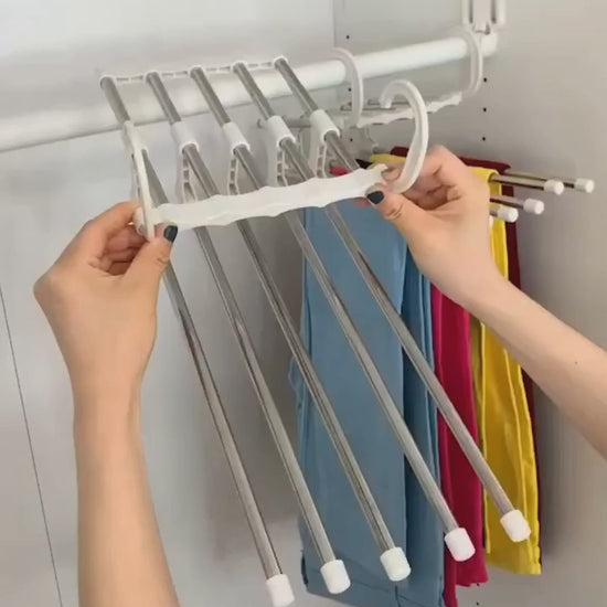 5 in 1 Stainless steel cloth hanger